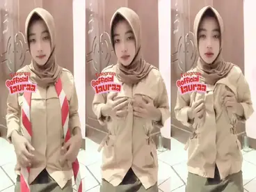 bokep Hijab Laura Seragam Pramuka Remes Toket Colmek poster